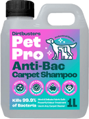 Dirtbusters Pet Pro Antibacterial Carpet Cleaner Shampoo (1L)