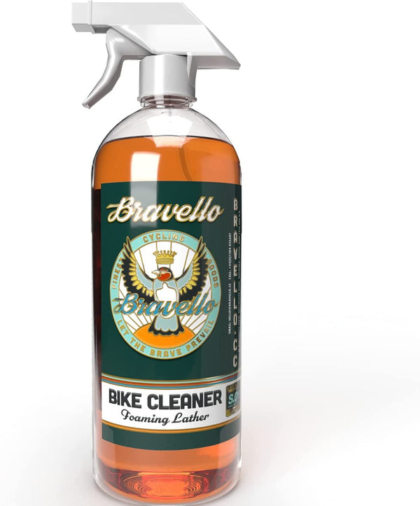 Bravello Foaming Bike Cleaner, Effective Bicycle Cleaning Spray, Suitable For All Bikes (1 Litre) - dirtbusters.co.uk