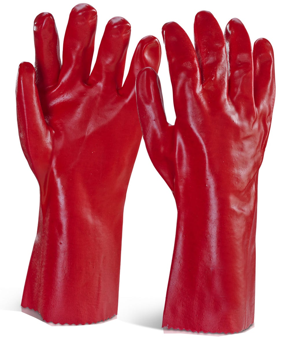 Red sale cleaning gloves