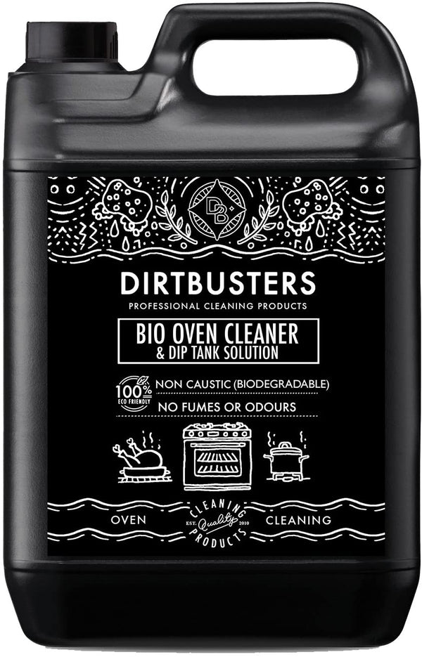 Dirtbusters Bio Oven Cleaner & Dip Tank Solution, Non Caustic Safe & Eco Friendly (5 Litre) - dirtbusters.co.uk