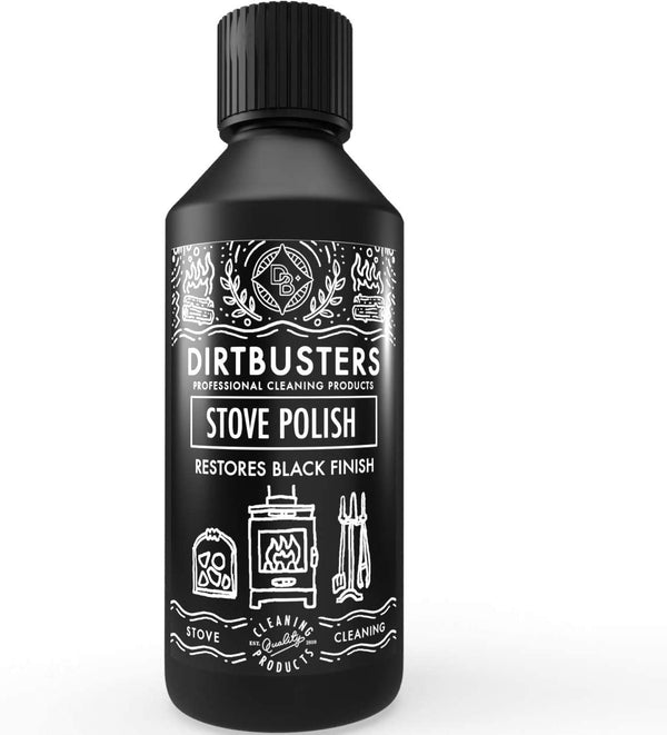 Dirtbusters Black Restoring Stove and Grate Polish, For Log Burners & Grates (250ml) - dirtbusters.co.uk
