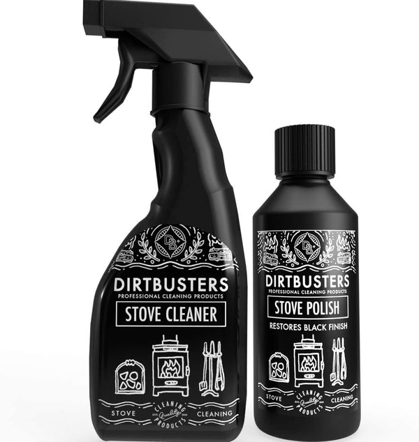 Dirtbusters Black Stove & Grate Polish & Cleaner, Restores Exterior of Log Burners & Fireplace Grates - dirtbusters.co.uk