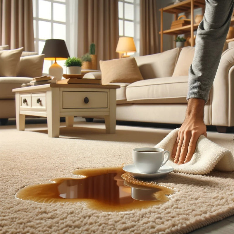 How to remove coffee stains from carpets & upholstery - Expert Tips - dirtbusters.co.uk