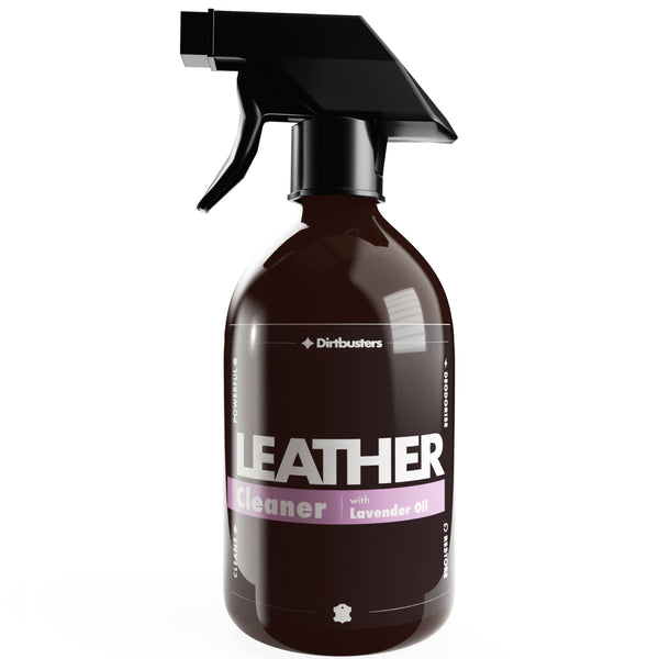 Dirtbusters Leather Cleaner 3-in-1 Clean, Deodorise & Restore, with Lavender Oil (500ml)