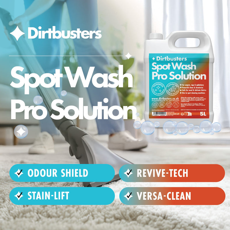 Dirtbusters Spot wash Carpet Cleaner Shampoo Solution (5L)