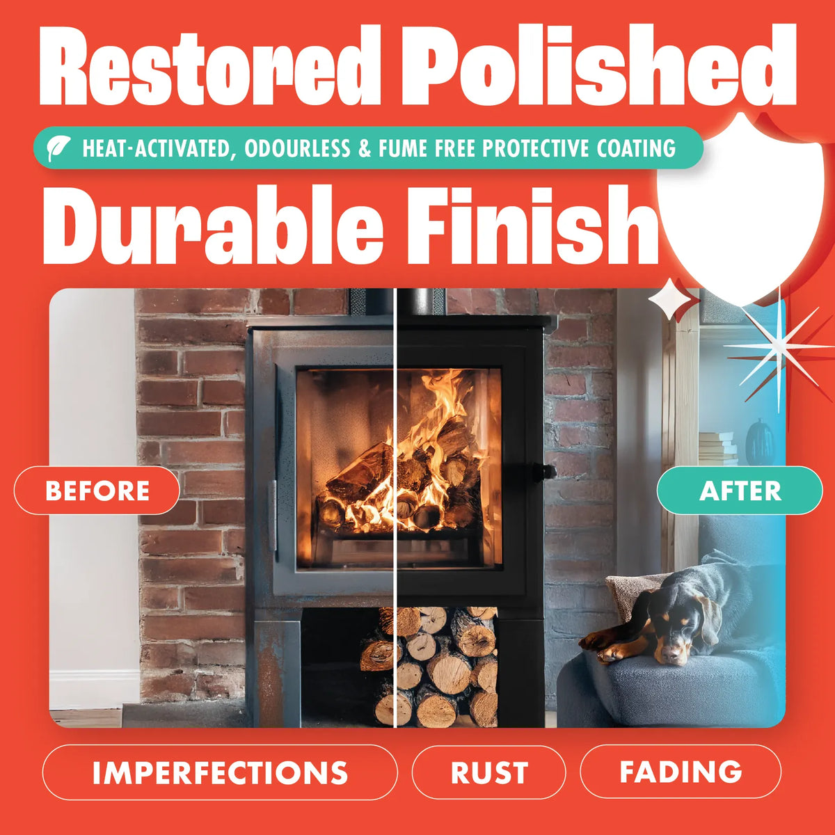 Stove Polish Non Toxic Stove Paint Alternative (250ml) Dirtbusters