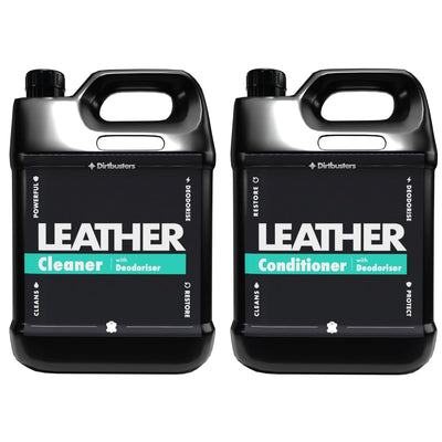 Deodorising Leather Cleaner & Conditioner, Clean, Deodorise & Restore (2x5 Litre)