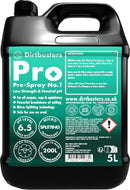 Dirtbusters Carpet Prespray ph Neutral No.1 Cleaner (5 Litre) TRADE - dirtbusters.co.uk