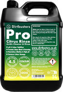 Dirtbusters Citrus Rinse Acidic Carpet Upholstery Extraction Shampoo Cleaner (5 Litre) TRADE - dirtbusters.co.uk