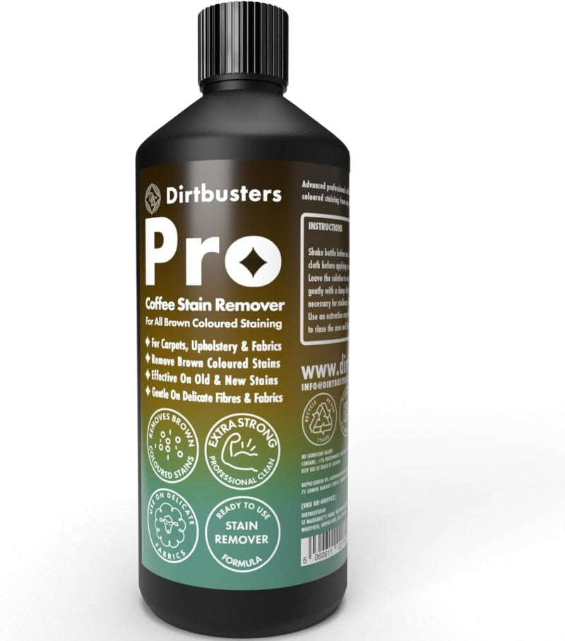 Dirtbusters Coffee & Tea Carpet Upholstery Stain Remover (1 Litre) TRADE - dirtbusters.co.uk