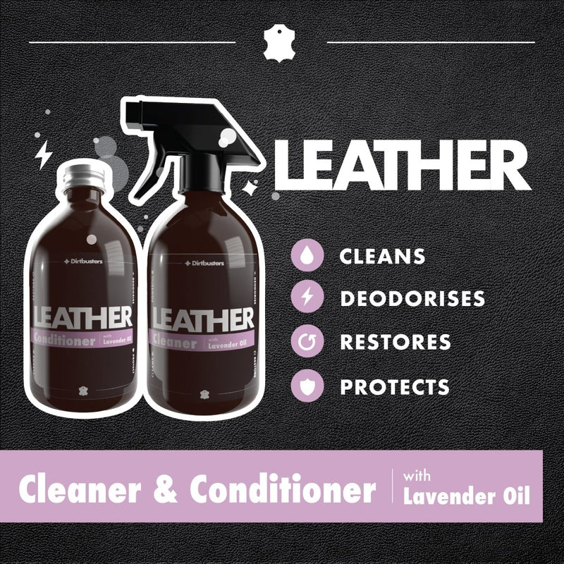 Dirtbusters Leather Clean & Condition Kit, With Lavender Oil (x2 500ml)