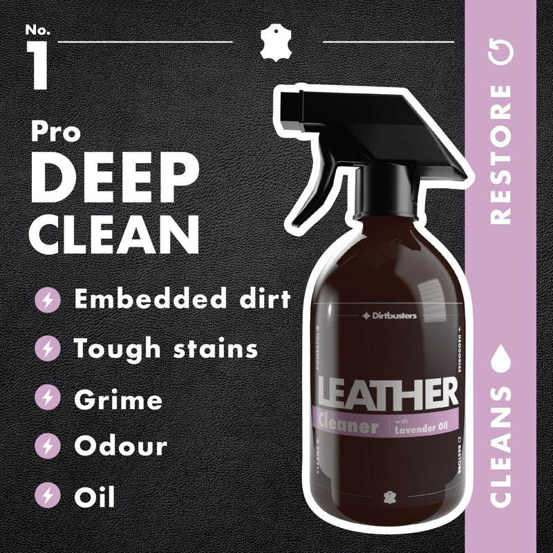 Dirtbusters Leather Clean & Condition Kit, With Lavender Oil (x2 500ml)