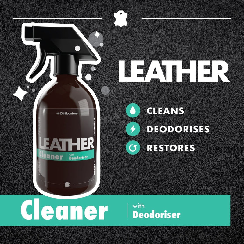 Dirtbusters Leather Cleaner 3 - in - 1 Clean, Deodorise & Restore (500ml)