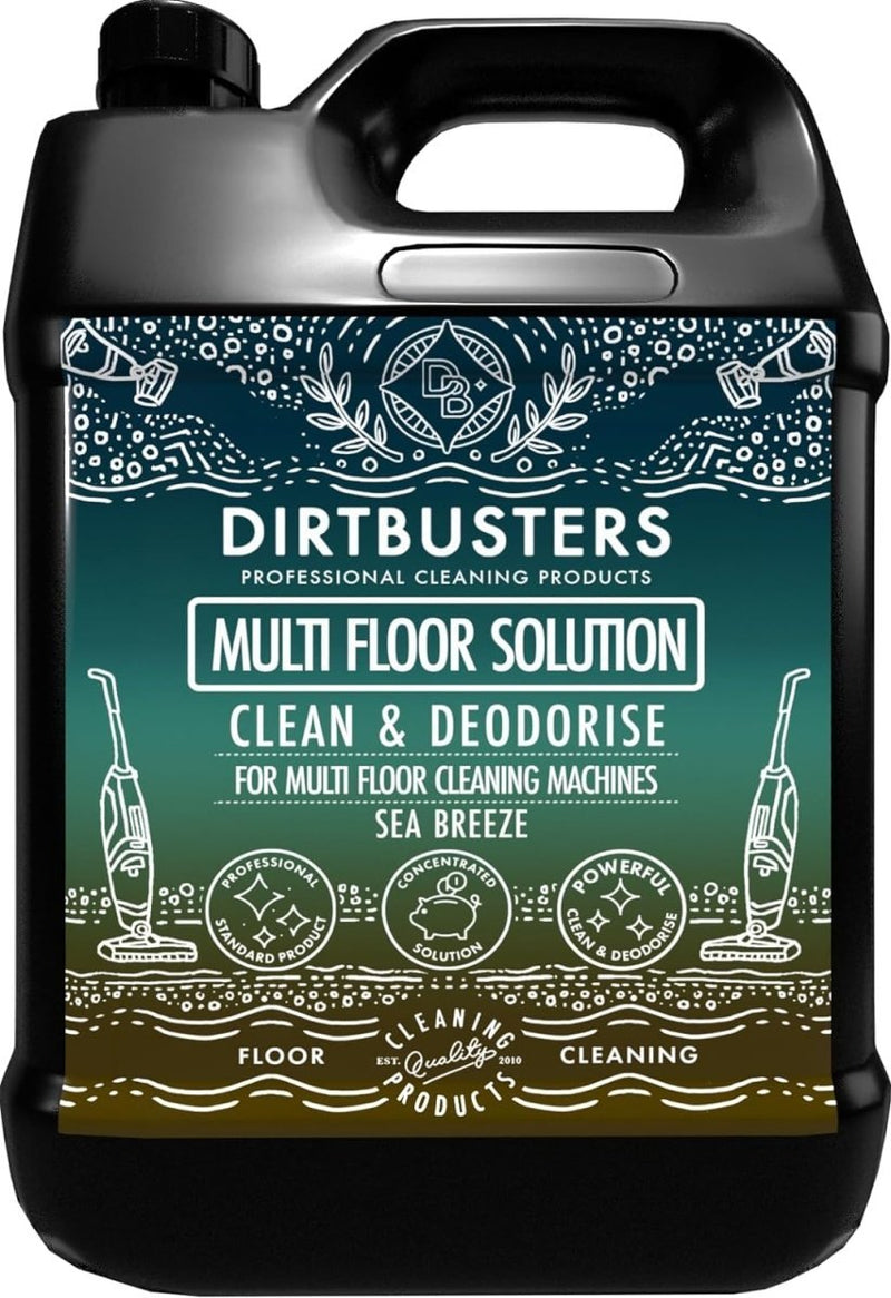 Dirtbusters Multi Floor Cleaning Solution, Hard Floor Cleaner Liquid For Floor Cleaning Machines (5L)