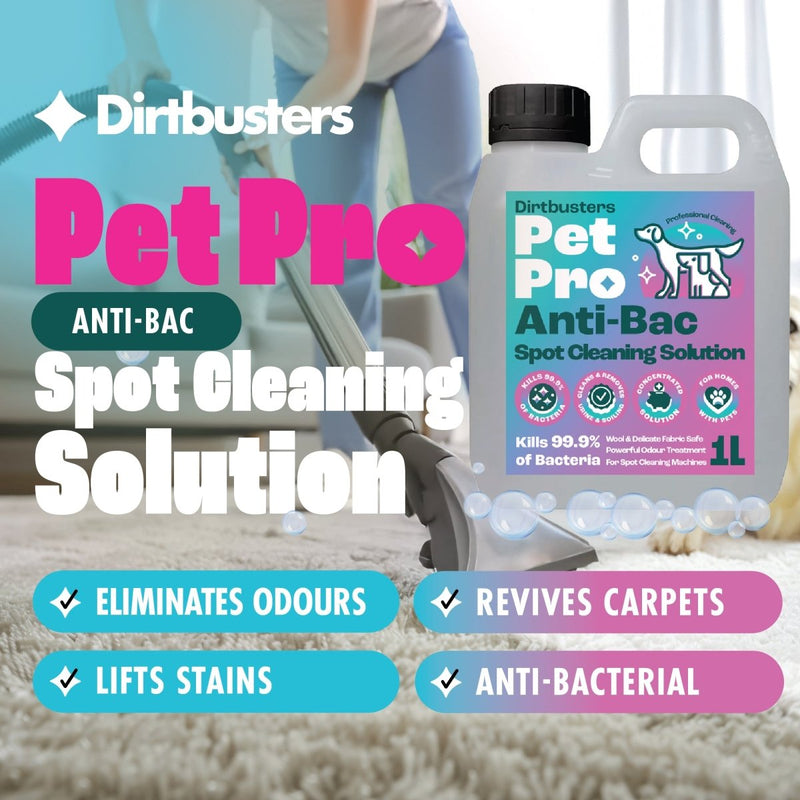 Dirtbusters Pet Pro Anti - Bac Spot Wash Solution (1L)