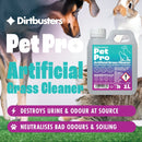 Dirtbusters Pet Pro Artificial Grass Cleaner, Powerful Cleaning, Stain Remover & Odour Eliminator For Cats & Dogs Urine & Bad Odours, Use On Astro Turf (1L)