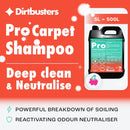 Dirtbusters Pro Carpet Cleaner Shampoo, Deep Clean & Neutralise Powerful Professional Standard Cleaning Solution With Odour Neutraliser (5L)