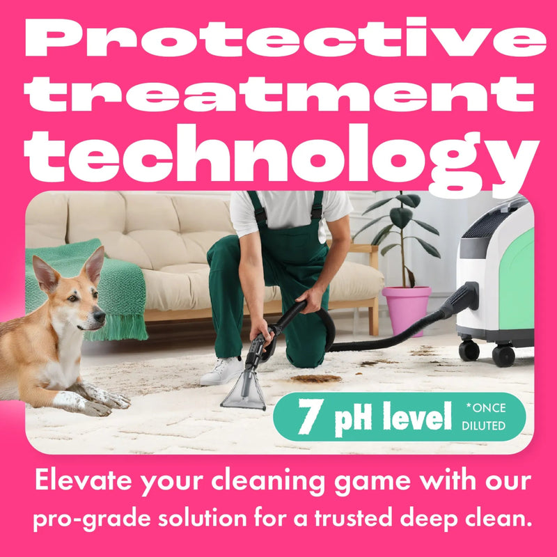 Dirtbusters Pro Carpet Cleaner Shampoo, Powerful Professional Deep Clean & Protect Cleaning Solution with Stain Protection Technology & Odour Treatment (5L)