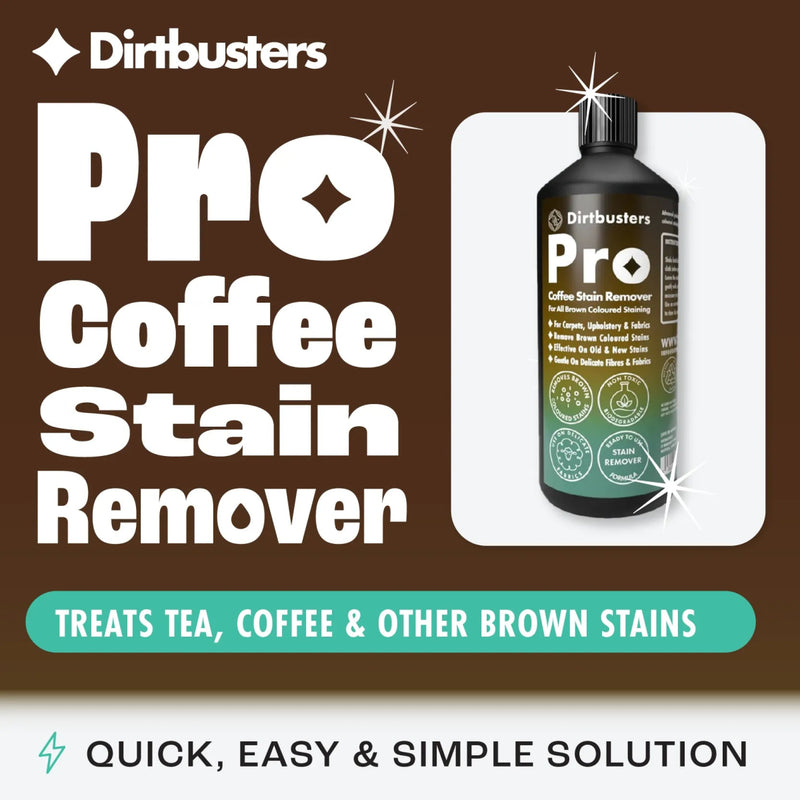 Dirtbusters Pro Carpet Stain Remover Spray For Tea, Coffee & Brown Tannin Stains & Dark Staining (1L)