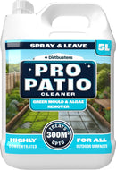 Dirtbusters Pro Patio Cleaner Algae & Mould Remover Concentrate (5L), Spray And Leave Moss Remover & Decking Cleaner Formula For Fence, Brick, Slab & All Types Of Outdoor Surfaces - dirtbusters.co.uk