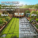 Dirtbusters Pro Patio Cleaner Algae & Mould Remover Concentrate (5L), Spray And Leave Moss Remover & Decking Cleaner Formula For Fence, Brick, Slab & All Types Of Outdoor Surfaces - dirtbusters.co.uk