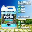 Dirtbusters Pro Patio Cleaner Algae & Mould Remover Concentrate (5L), Spray And Leave Moss Remover & Decking Cleaner Formula For Fence, Brick, Slab & All Types Of Outdoor Surfaces - dirtbusters.co.uk