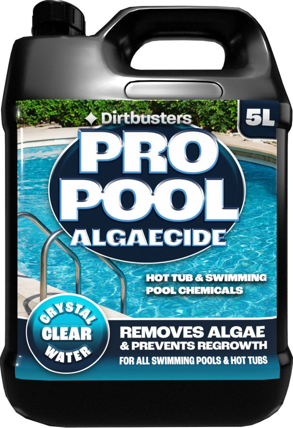 Dirtbusters Pro Pool Algaecide For Swimming Pools & Hot Tubs Concentrate (5L) - dirtbusters.co.uk