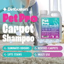 Pet Pro Carpet Cleaner Shampoo, Cleaning Solution to Remove Dog & Cat Urine, Odour & Stains, Summer Fresh (1L)