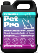 Pet Pro Multi Surface Floor Cleaner Solution With Deodoriser, Pet Stain & Odour Remover For Hard Floor Cleaning Machines & Mop (5L)