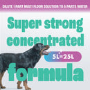 Pet Pro Multi Surface Floor Cleaner Solution With Deodoriser, Pet Stain & Odour Remover For Hard Floor Cleaning Machines & Mop (5L)