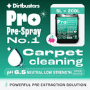 Pro Pre Spray No.1 Carpet & Upholstery Microsplitter Solution pH Neutral 6.5 (5L)