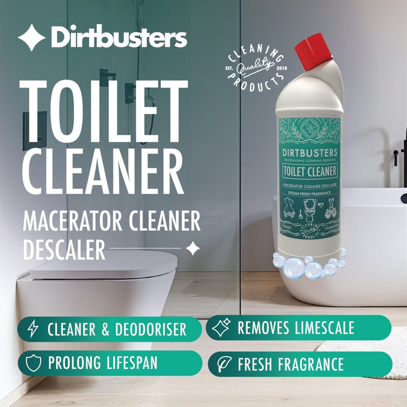 Saniflo Descaler Cleaner, Macerator & Septic Tank Safe, Ocean Fresh (1L) - dirtbusters.co.uk