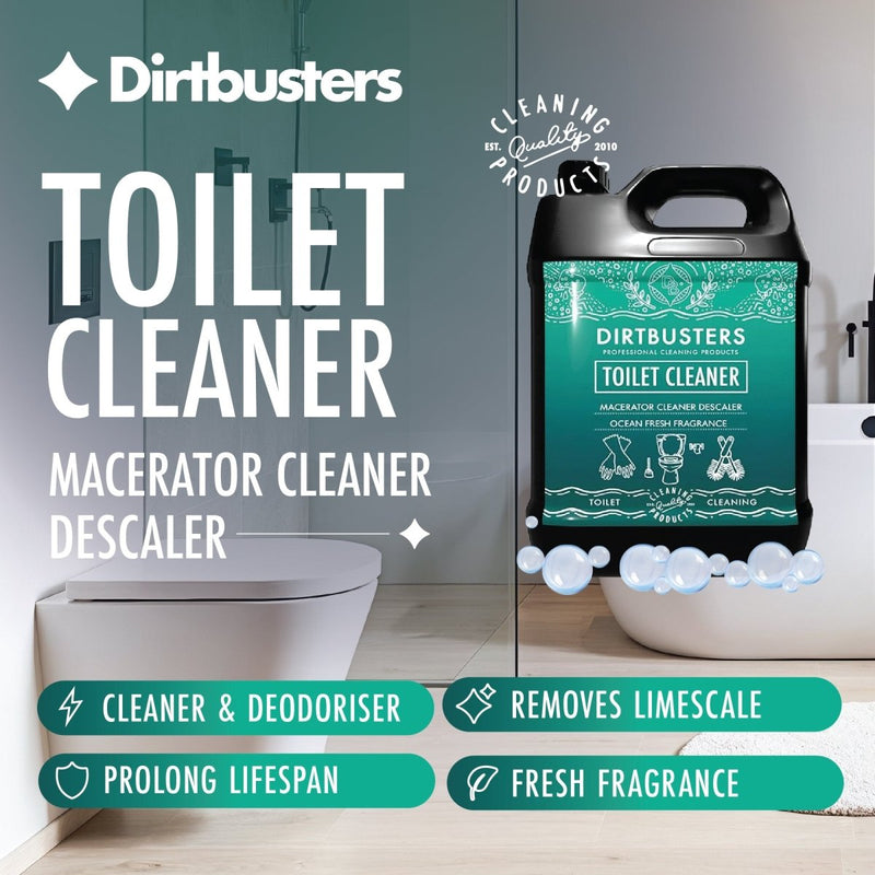 Saniflo Macerator Descaler Toilet Cleaner, Septic Tank Safe, Ocean Fresh (5L) - dirtbusters.co.uk