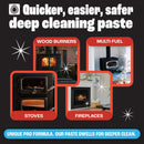 Stove Glass Cleaner, Remove Burnt On Soot, Ash, Tar & Dirt (250g)