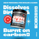 Stove Glass Cleaner, Remove Burnt On Soot, Ash, Tar & Dirt (250g)