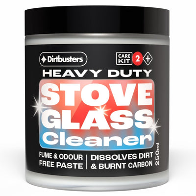 Stove Glass Cleaner, Remove Burnt On Soot, Ash, Tar & Dirt (250g)