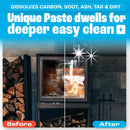 Stove Glass Cleaner, Remove Burnt On Soot, Ash, Tar & Dirt (250g)