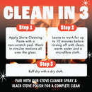 Stove Glass Cleaner, Remove Burnt On Soot, Ash, Tar & Dirt (500g)