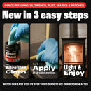 Stove Polish For Log Burners & Grates, Stove Paint Alternative (250ml)