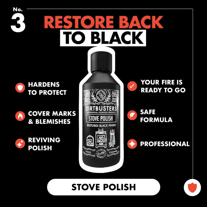 Stove Polish For Log Burners & Grates, Stove Paint Alternative (250ml)