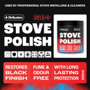 Stove Polish For Log Burners & Grates, Stove Paint Alternative (250ml)