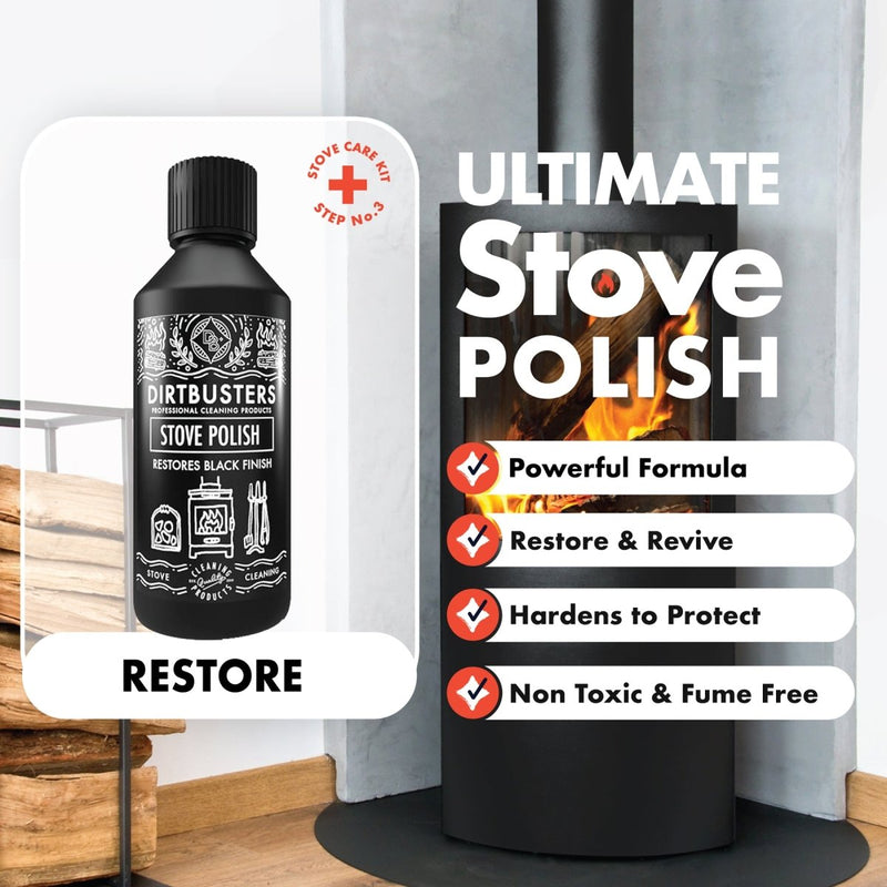 Stove Polish For Log Burners & Grates, Stove Paint Alternative (250ml) - dirtbusters.co.uk