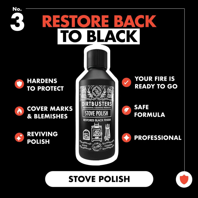 Stove Polish For Log Burners & Grates, Stove Paint Alternative (250ml) - dirtbusters.co.uk