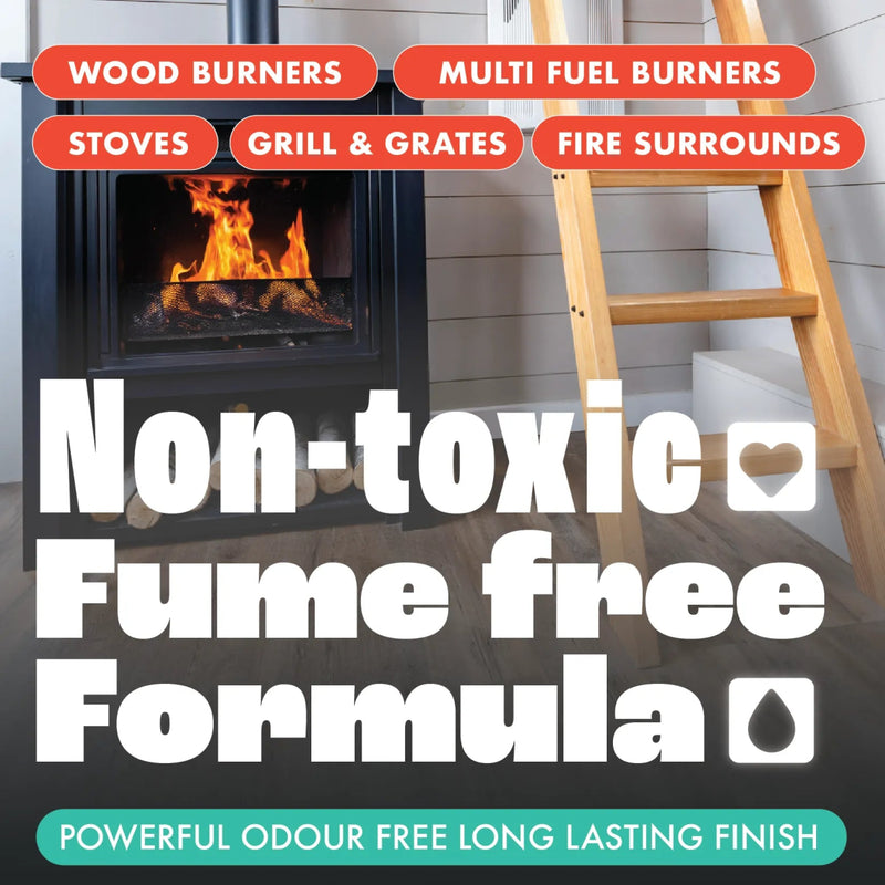 Stove Polish & Stove Cleaner Log Burner Cleaning & Restore Kit