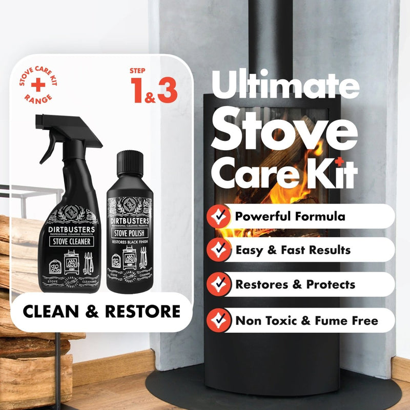 Stove Polish & Stove Cleaner Log Burner Cleaning & Restore Kit