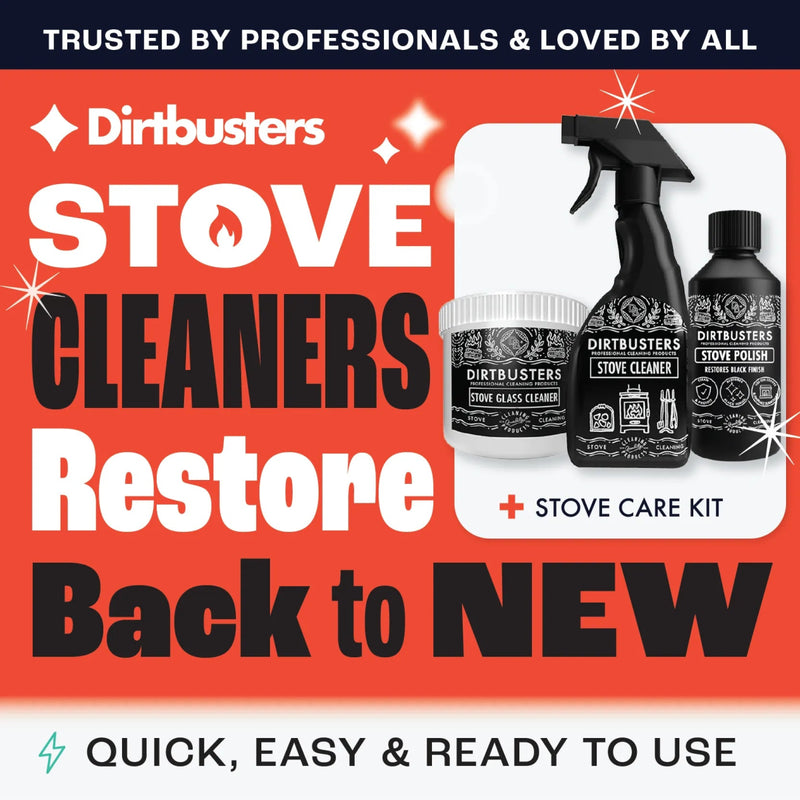 Stove Polish, Stove Glass Cleaner & Stove Cleaner Spray Care Kit