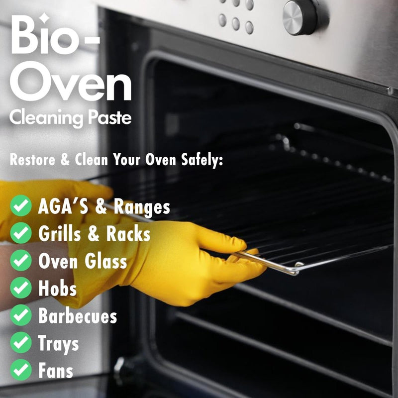 Bio Oven Cleaner Paste, Safe Non Caustic Pro Cleaning For All Ovens, Racks, Grills & Barbecue (500g) - dirtbusters.co.uk