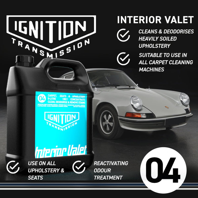 Car Valet Seat, Carpet & Upholstery Cleaning Shampoo (5litre) - dirtbusters.co.uk