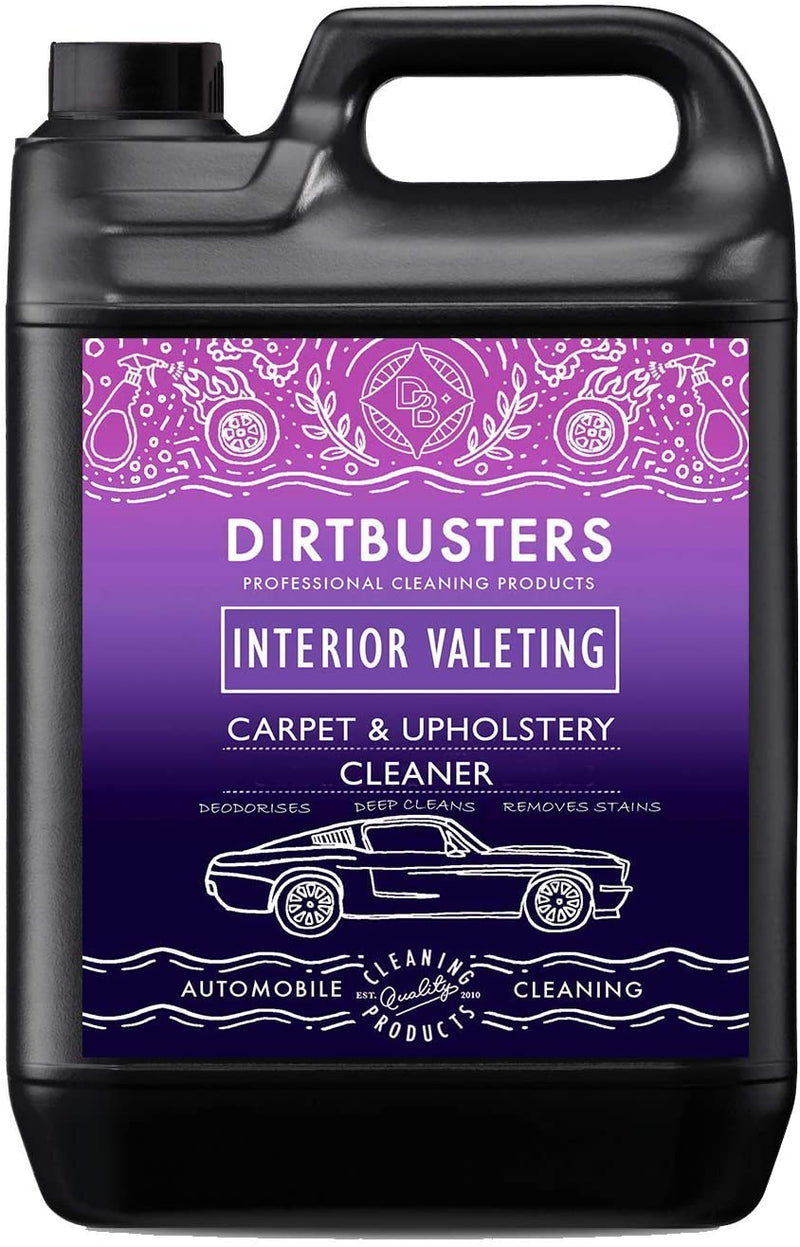 Dirtbusters Car Valeting Carpet & Upholstery Cleaner Shampoo (5 Litre) - dirtbusters.co.uk