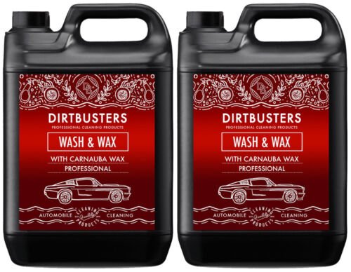 Dirtbusters Car Wash & Wax Shampoo, With Carnauba Wax (5 Litres) - dirtbusters.co.uk